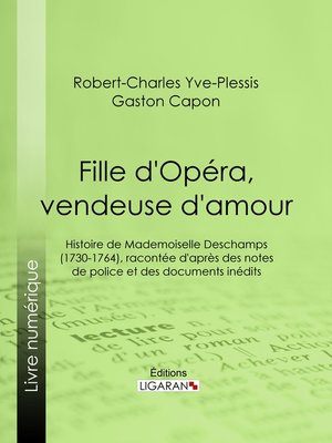 cover image of Fille d'Opéra, vendeuse d'amour